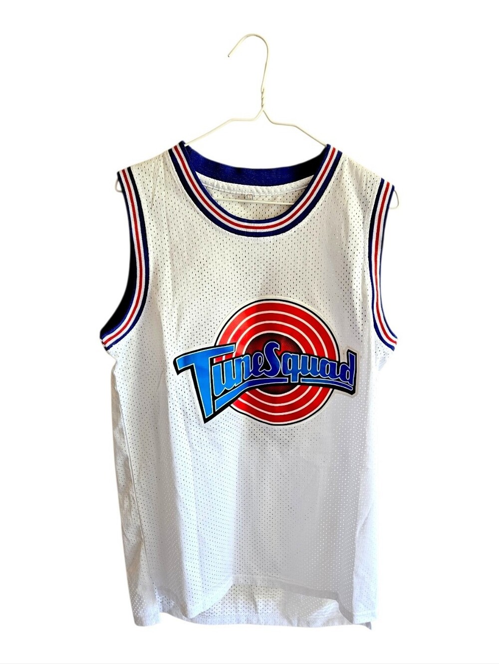 White Tune Squad Basketball Jersey Lola Number 10 Size S
